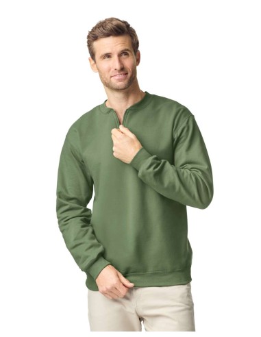 G-SF008-Softstyle® Midweight Adult Fleece 1/4 Zip Sweatshirt
